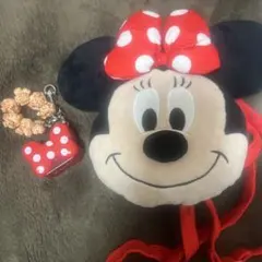 ディズニー ミニーマウス ポシェット ポップコーンキーホルダー