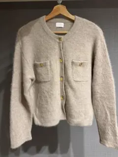 green label relaxing ベージュカーディガン