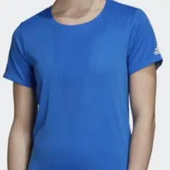 新品タグ付きアディダスドライ素材ヒート対応素材トレーニングTシャツブルーXLのサムネイル