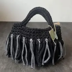 ヤーンバッグ　pitmania ピットマニア　フリンジ　Tシャツ　ハンドメイド