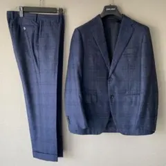 美品✨ユナイテッドアローズ ✨スーツ✨セットアップ✨ネイビー✨チェック✨46✨M
