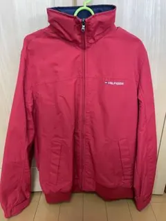 【TOMMY HILFIGER】レッド ナイロンジャケット　Mサイズ