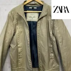 Zara ザラ メンズ レザー ジャケット アウター トレンド