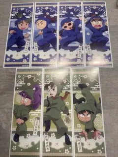 忍たま乱太郎 2年生 3年生 ロングステッカー 7枚セット