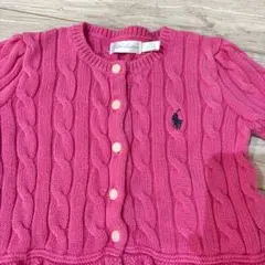 Ralph Lauren ピンク カーディガン 12M 80cm 女の子