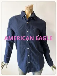 ☘️T23015☘️AMERICAN EAGLE 長袖 スリムフィット シャツ XSのサムネイル