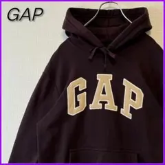 【良品】 GAP ギャップ ワッペンロゴ プルオーバーパーカー USサイズ