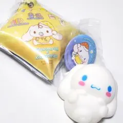 シナモロール シナモン やわもっち くら寿司 クッションチャーム 缶バッジ