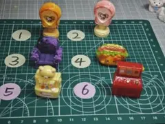 カラフルミニチュア家具セット 6個