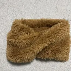 ehka sopo ネックウォーマー ファー　マフラー　ブラウン系