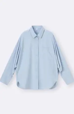 GU ドルマンスリーブシャツ　ブルー