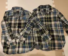 GapKids チェック柄シャツ 110cm 2着