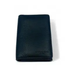 COACH コーチ＊黒 レザー 名刺入れ＊美品未使用＊91308 QB/BK