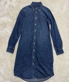 試着のみ✨ラルフローレン　デニムシャツワンピース　 S