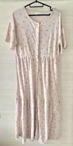 ローズマダム マタニティパジャマ 前開きパジャマ 花柄 ワンピース