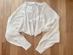 あ*送様 タグ付き新品　ミニミニストア　ショートニットボレロ　バルーンスリーブのサムネイル