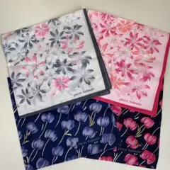 pierre balmain　花柄ハンカチ　2柄色違い　4枚セット　未使用品