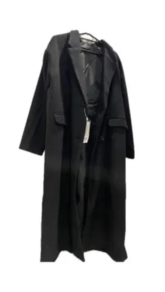 新品！レディース　黒　ロングコート　clear