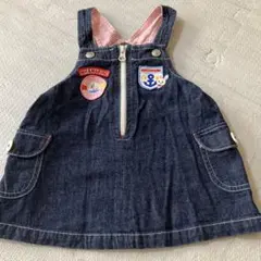 Miki House ジャンバースカート ダークブルー