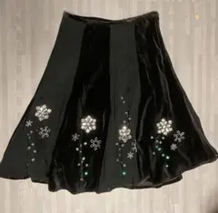 ベロアとシフォンのアズノウアズの刺繍スカートのサムネイル