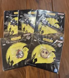 一番くじ　ナイトメアー・ビフォア・クリスマス　ラバーコレクション　5点セット