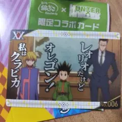 銀だこ　ハンターハンター　カード　特製スリーブ　ゴン＆クラピカ＆レオリオ