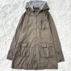 レイフィレンツェ フードミリタリーコート ポケット カーキ M ライトアウター