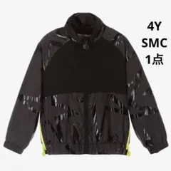 新品　SMC スター柄 ロゴ 切替 ジップジャケット ブラック　4Yのサムネイル