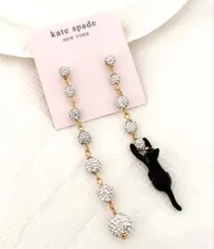 Kate Spadeハウス キャット パヴェ リニア ピアスのサムネイル
