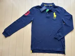 Polo Ralph Lauren ネイビー 長袖ポロシャツ XL 170