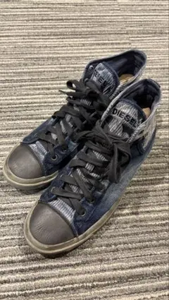 DIESEL デニムハイカットスニーカー　26.5cm