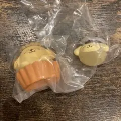サンリオ　チョコレートドール　ポムポムプリン　めじるしアクセサリー　なりきりまん