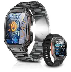 スマートウォッチ　chat GPT GPS 450mAh 防塵　防水　大画面　男