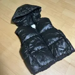 ダウンベスト フード付き