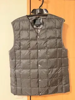 TAION ダウンベスト Vネック Mサイズ ダークチャコール