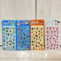 Disney ぷくぷくシールまとめ売り 4枚