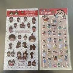 【モンチッチ・クレヨンしんちゃん 】ぷくっとぷっくりシールセット