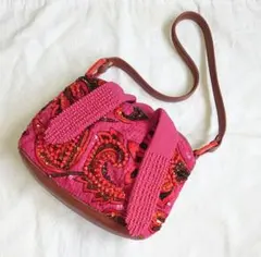 JAMIN PUECH✨アクセサリーポーチ ビーズバッグ リボン 花柄刺繍