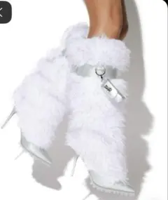未使用激レア　YELLO CYBER ZOO LONG BOOTS ファーブーツのサムネイル