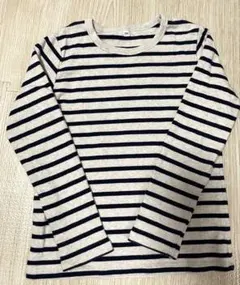 【無印良品】ストライプ 長袖カットソー サイズ130