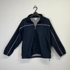 adidas アディダス ウィンドブレーカーS 濃紺 ネイビー メッシュ裏地付き
