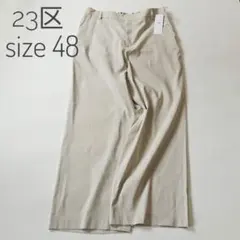 5165【極美品】45R ストレッチパンツ リネン サイズ3 - メルカリ