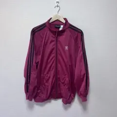 90s adidas アディダス トラックジャケット L ワインレッド