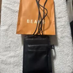 Ray BEAMS ブラック ミニショルダーバッグ