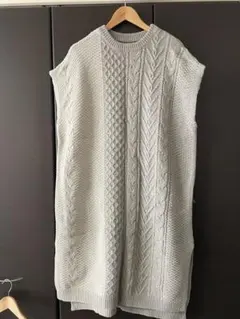 ⭐︎新品未使用⭐︎ willfully グレー ニットベスト フリーサイズ