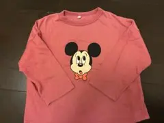 ミッキーマウス プリント 7部丈カットソー 110