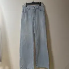 【値下げ】archives アルシーヴ ストレートデニム パンツ サックスブルー