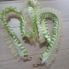 フリル付きスマホショルダーストラップ