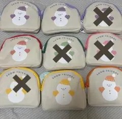 【スノーマン】小型ポーチ