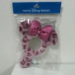 東京ディズニーリゾート ミニー レオパード柄 ヒョウ柄 ミラー ピンク